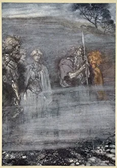 Weak Gallery: The Gods grow wan and aged at the loss of Freia, 1910. Artist: Arthur Rackham