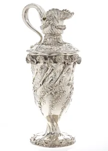 Yacht Race Prints: Goelet Racing Cup for Schooners, 1885. Creators: Charles Osborne, Tiffany & Co