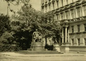 Muller Prints: The Goethe Monument, Vienna, Austria, c1935. Creator: Unknown