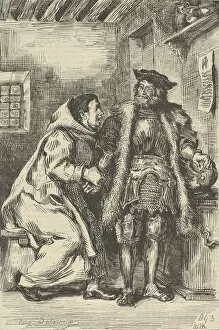 Friar Gallery: Goetz and Friar Martin, after 1845. after 1845. Creator: Eugene Delacroix