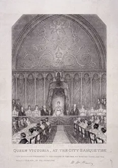 George Shepherd Prints: Gog and Magog, Guildhall, London, 1809. Artist: George Shepherd