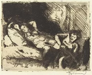 Stockings Collection: Going to Bed (Le coucher), 1913. Creator: Paul Albert Besnard