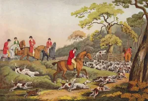 Pursuit Prints: Going To Cover, c1810, (1922). Artist: Samuel Howitt
