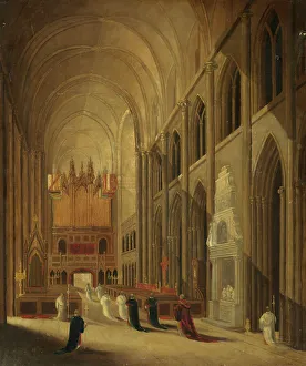 Clergymen Prints: Going to Mass, c1840s. Creator: David Roberts