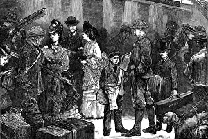 Luggage Prints: Going North: Dunblane Station, 1871. Creator: Unknown