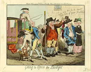 Folding Prints: Going to Open the Budget, 1796. Creator: Unknown