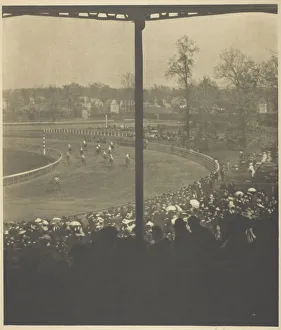 Bend Prints: Going to the Post, Morris Park, 1904. Creator: Alfred Stieglitz
