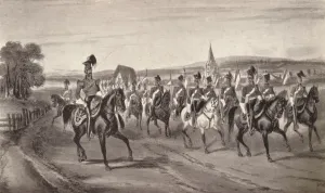 Martens Prints: Going to the Review (16th Lancers), 1850 (1909). Artist: John Harris Junior