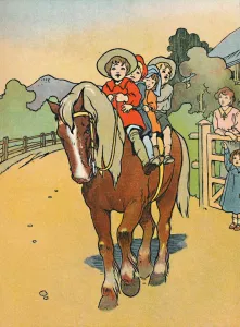 More About The Empire Prints: Going to School in New Zealand, 1912. Artist: Charles Robinson