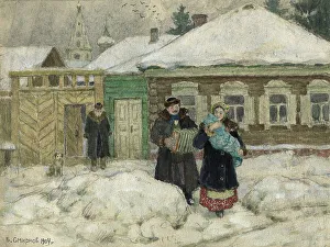 Leaving Home Prints: Going for a Visit. Krasnoyarsk, 1904. Creator: Boris Vasilievich Smirnov