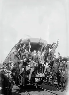 Enlistment Prints: Going to Yaphank, between c1915 and c1920. Creator: Bain News Service
