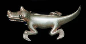 Panama Prints: Gold alligator from Panama