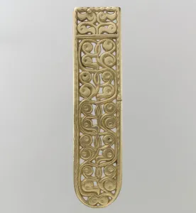 Gold Belt End, Avar, 700s. Creator: Unknown
