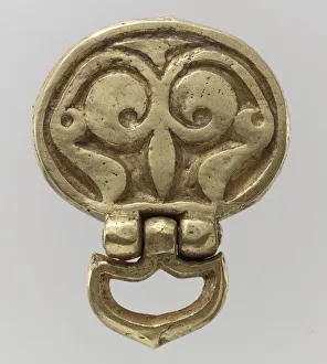 Gold Belt Mount with Loop, Avar, 700s. Creator: Unknown