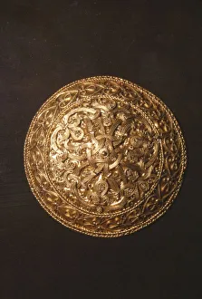 Intricacy Prints: Gold brooch from Hornelund near Varde, c10th century