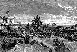 Ghana Africa Prints: The Gold Coast and Ashantee War: view from Government House