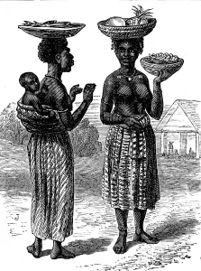 Baby Carrier Prints: The Gold Coast and Ashantee War: women at market