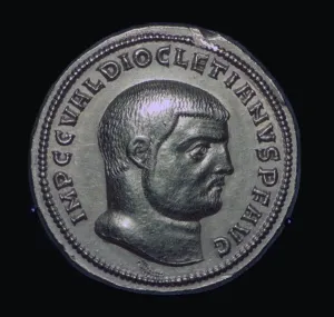 Diokletian Gallery: Gold coin of Diocletian, 3rd century BC