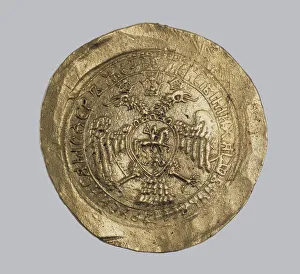 Alexis Of Russia Collection: Gold coin of the Tsar Alexis I Mikhailovich of Russia, Between 1645 and 1672