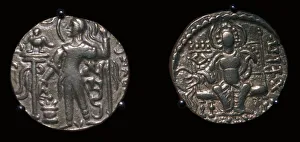 Gold coins of King Samudra Gupta, 4th century