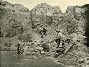 Tools Collection: Gold Diggers at Work near Beechworth, Victoria, 1901. Creator: Unknown
