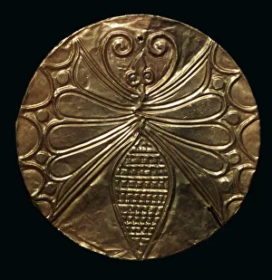 Athens Prints: Gold discs from Mycenae, 17th century BC
