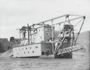 Alaskan Prints: Gold dredge, 1915. Creator: Unknown