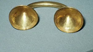 Irish Prints: Gold Dress-Fastener, Late Bronze Age, Irish, c1400BC-600 BC
