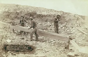 Grabill Prints: Gold Dust Placer mining at Rockerville