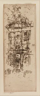 Brussels Belgium Prints: Gold House, Brussels, 1887. Creator: James Abbott McNeill Whistler