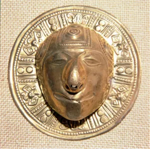 Columbia Gallery: Gold Mask from Columbia, Pre-Columbian South America