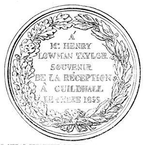 Oak Leaves Prints: Gold Medal presented by the King of Sardinia to Mr