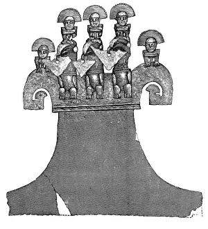 Peru Prints: Gold ornaments from the graves of the Incas of Peru - altar-shrine of gold