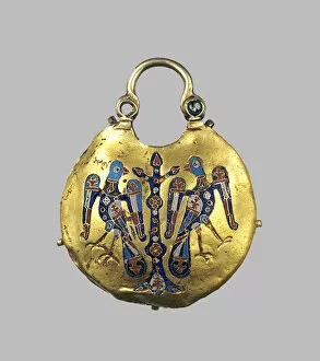 Fashion Accessories Collection: Gold pendant (Kolt), 12th-13th century. Artist: Ancient Russian Art