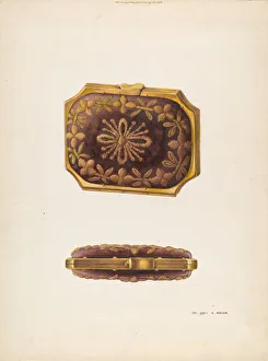 Clasp Gallery: Gold Purse, c. 1938. Creator: Ralph Morton