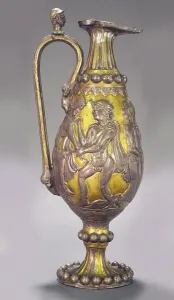 Sasanian Empire Prints: Gold and Silver Kettle, 569. Creator: Sassanian Art