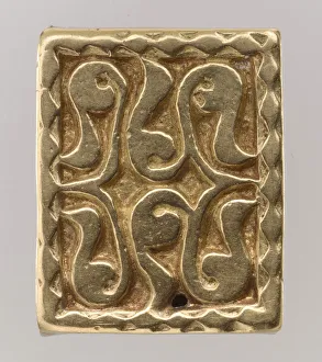 Cast Gallery: Gold Slide for a Belt, Avar, 700s. Creator: Unknown