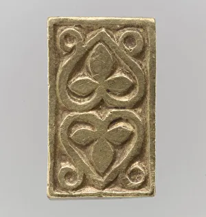 Gold Slide for a Belt or Strap, Avar, 700s. Creator: Unknown Gold Slide for a Belt or Strap, Avar, 700s. Creator: Unknown