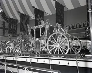 Display Prints: The Gold State Coach on display, London, c1953. Creator: Arthur Charles Kirby Ware