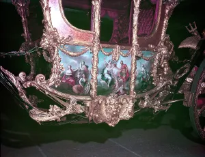 Restoration Prints: Detail of the Gold State Coach at the time of the coronation of Queen Elizabeth II