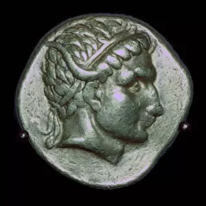 Antiochus I Gallery: Gold stater of Antiochus I, 3rd century BC