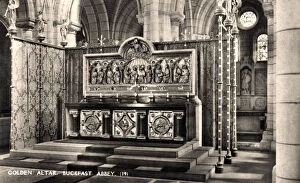 Buckfast Abbey Gallery: Golden Altar, Buckfast, Abbey, 20th Century