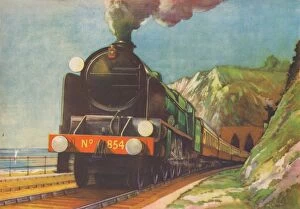 Cliffs Gallery: The Golden Arrow, S.R. leaving Shakespeares Cliff, Dover, 1940