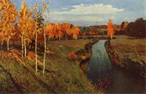 Isaak Prints: Golden Autumn, 1895, (1965). Creator: Isaak Levitan