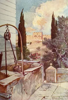 Adam And Charles Prints: The Golden or Beautiful Gate from the Garden of Gethsemane, 1902. Creator: John Fulleylove