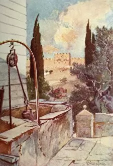 Gethsemane Gallery: The Golden or Beautiful Gate from the Garden of Gethsemane, 1902. Creator: John Fulleylove