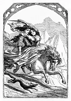 Grimm Collection: The Golden Bird, 1901. Artist: Edward Henry Wehnert