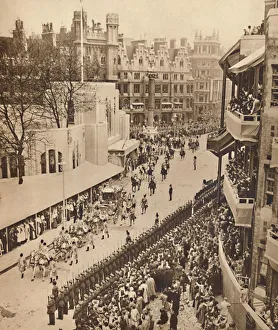 Queen Mother Prints: The Golden Coach Leaves the Abbey, May 12 1937