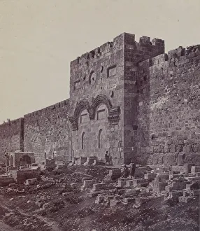 Haram Esh Sharif Prints: Golden Gate, 1857. Creator: James Robertson
