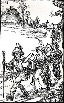 The Golden Goose from Grimms Household Tales, c1900 (1901-1902). Artist: Robert Anning Bell